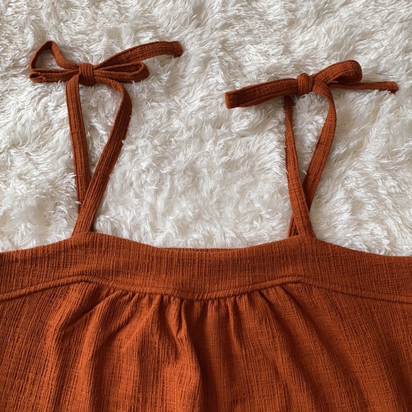 Madewell Crosshatch Tie-Strap Tank Top size S - Picture 4 of 10